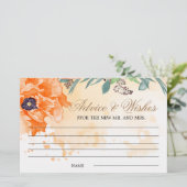 Papavers advies en wensen vrijgezellenfeest statio briefpapier (Staand voorkant)