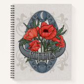 Papavers - Bloedsomloop en magische Notitieboek (Voorkant)