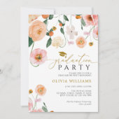 Papavers Bloemen Afstuderen Party Uitnodiging (Voorkant)