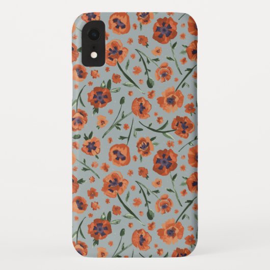 Papavers bloemmotief Case-Mate iPhone case (Achterkant)