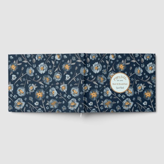 Papavers bloemmotief gastenboek (Volledig)
