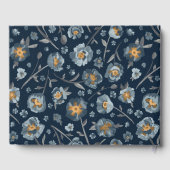 Papavers bloemmotief gastenboek (Achterkant)