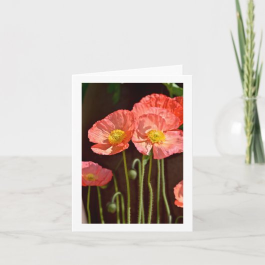 Papavers - Briefpapier Notitiekaartje (Voorkant)