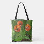 Papavers Canvas tas (Achterkant)