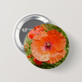 papavers - coquelicots ronde button 5,7 cm (Voorkant /achterkant)