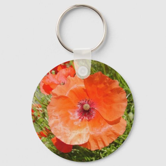 papavers - coquelicots sleutelhanger (Voorkant)