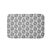 Papavers doedelen in inkt en Waterverf badmat (Voorkant)