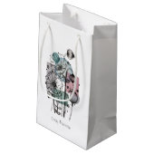 Papavers donker in inkt en Waterverf Klein Cadeauzakje (Achterkant Gekanteld)