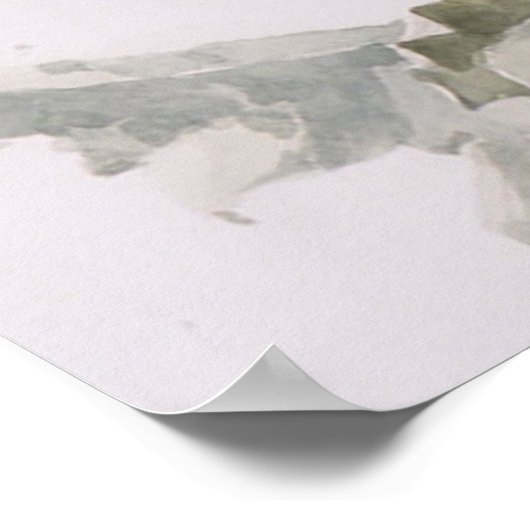 Papavers en bijen poster (Hoek)