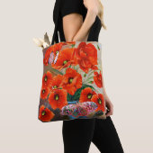 Papavers en botervliegen tote bag (Dichtbij)