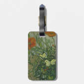 Papavers en botervliegen van Vincent Van Gogh Bagagelabel (Achterkant verticaal)