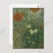 Papavers en botervliegen van Vincent Van Gogh Briefkaart (Voorkant / Achterkant)