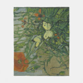 Papavers en botervliegen van Vincent Van Gogh Fleece Deken (Voorkant)