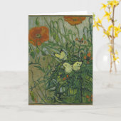 Papavers en botervliegen van Vincent Van Gogh Kaart (Gele Bloem)