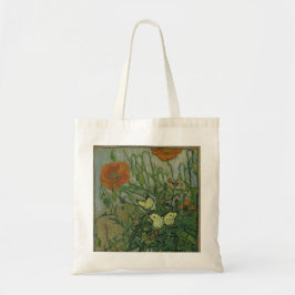 Papavers en botervliegen van Vincent Van Gogh Tote Bag