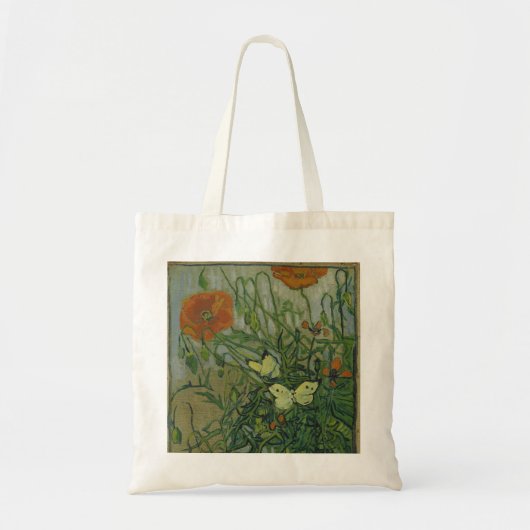 Papavers en botervliegen van Vincent Van Gogh Tote Bag (Voorkant)