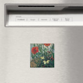 Papavers en Butterflies Van Gogh Fine Art Magneet (Insitu (Vaatwasser))