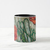 Papavers en Butterflies Van Gogh Fine Art Mok (Midden)