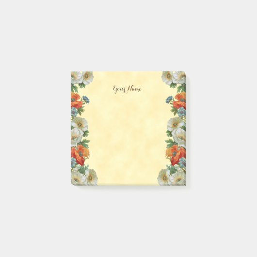papavers en cornbloemen Aangepaste advertentie Post-it® Notes (Voorkant)
