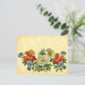 papavers en cornbloemen briefkaart (Staand voorkant)