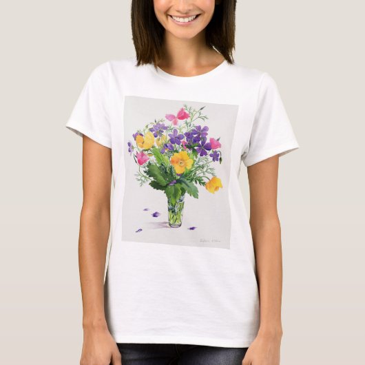 Papavers en Geraniums T-shirt (Voorkant)