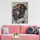 Papavers en het Friese - Ingewikkeld Canvas (Insitu (Woonkamer))