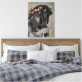 Papavers en het Friese - Ingewikkeld Canvas Afdruk (Insitu (Slaapkamer))