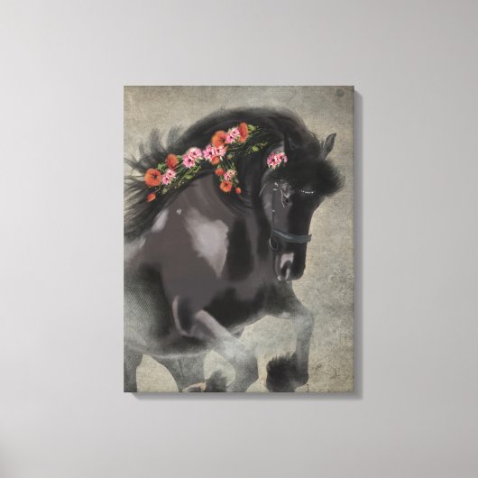 Papavers en het Friese - Ingewikkeld Canvas Afdruk (Voorkant)
