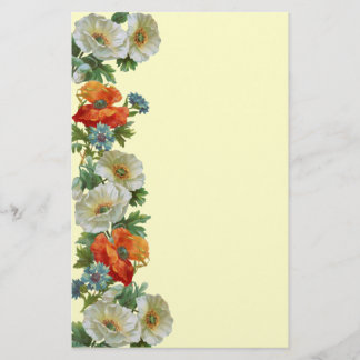 Papavers en korenbloemen Floral Art Stationery Briefpapier