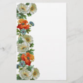 Papavers en korenbloemen Floral Art Stationery Briefpapier (Voorkant)