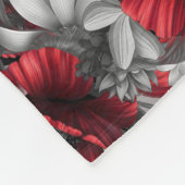 Papavers en Lady Bug Fleece Deken (Hoek)