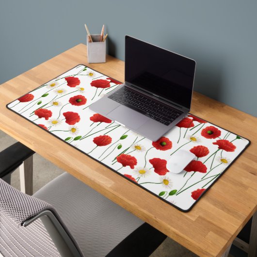 Papavers en mazen bureaumat (Kantoor 2)