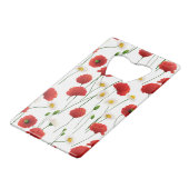 Papavers en mazen creditkaart flessenopener (Voorkant Gekanteld)