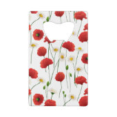 Papavers en mazen creditkaart flessenopener (Achterkant)