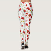 Papavers en mazen leggings (Achterkant)