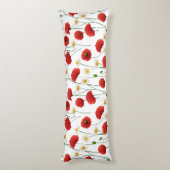 Papavers en mazen lichaamskussen (Achterkant (Verticaal))