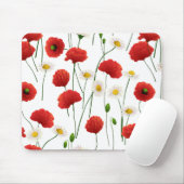 Papavers en mazen muismat (Met muis)