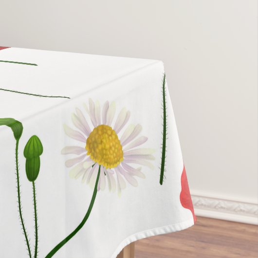 Papavers en mazen tafelkleed (Voorbeeld)