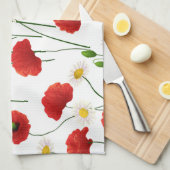 Papavers en mazen theedoek (Quarter Fold)