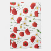 Papavers en mazen theedoek (Verticaal)