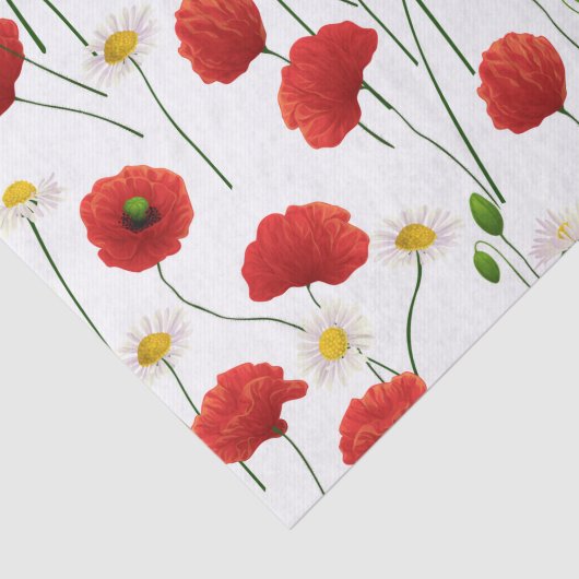 Papavers en mazen tissuepapier (Detail)