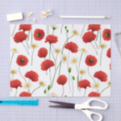Papavers en mazen tissuepapier (Craft)