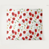 Papavers en mazen wandkleed (Voorkant (horizontaal))