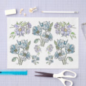 Papavers en pioenen - ontkoppeld tissuepapier (Craft)