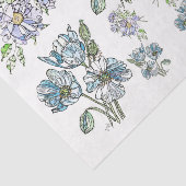 Papavers en pioenen - ontkoppeld tissuepapier (Detail)