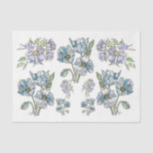 Papavers en pioenen - ontkoppeld tissuepapier (Voorkant)