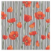 Papavers en strepen stof (Close Up)