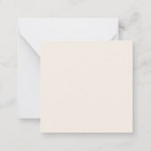 Papavers en wilde bloemen voor mijn moeder notitiekaartje (Achterkant)