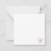 Papavers - Floral Square Note Card Notitiekaartje (Achterkant)