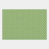 papavers, gemengd, Floral Pattern & Polka Dots Inpakpapier Vel (Voorkant 3)